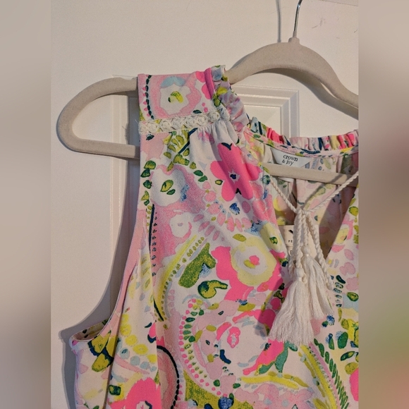 Crown And Ivy Paisley Floral Mar Dress pXL NWT - Picture 2 of 6